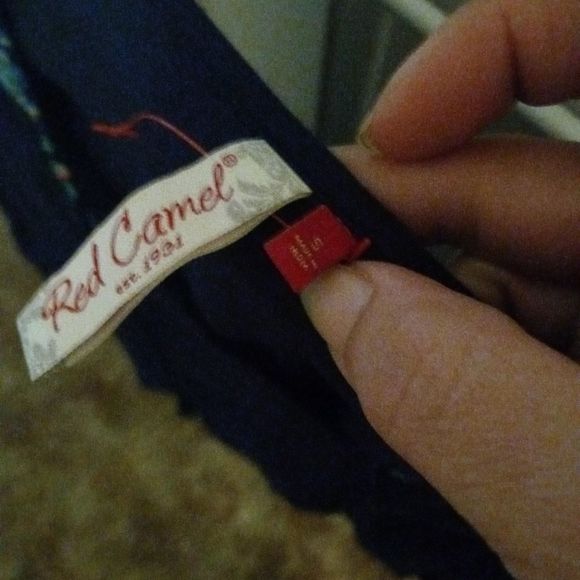 Red Camel Boho Embroidered Top - Picture 10 of 10